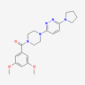 3-[4-(3,5-Dimethoxybenzoyl)piperazin-1-YL]-6-(pyrrolidin-1-YL)pyridazine