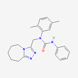 1-(2,5-dimethylphenyl)-3-phenyl-1-(6,7,8,9-tetrahydro-5H-[1,2,4]triazolo[4,3-a]azepin-3-ylmethyl)urea