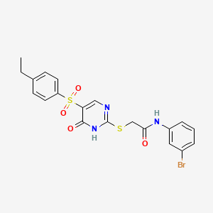 N-(3-bromophenyl)-2-((5-((4-ethylphenyl)sulfonyl)-6-oxo-1,6-dihydropyrimidin-2-yl)thio)acetamide