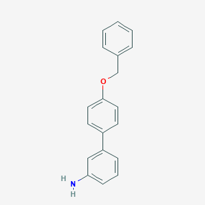 molecular formula C19H17NO B112585 3-[4-(苄氧基)苯基]苯胺 CAS No. 400744-34-5