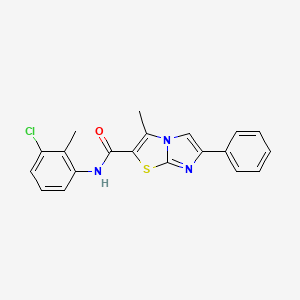 N-(3-chloro-2-methylphenyl)-3-methyl-6-phenylimidazo[2,1-b]thiazole-2-carboxamide