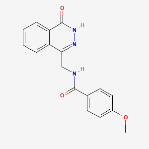 4-methoxy-N-[(4-oxo-3,4-dihydrophthalazin-1-yl)methyl]benzamide