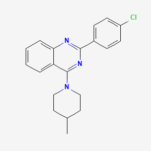 2-(4-Chlorophenyl)-4-(4-methylpiperidin-1-yl)quinazoline