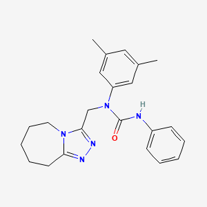 1-(3,5-dimethylphenyl)-3-phenyl-1-(6,7,8,9-tetrahydro-5H-[1,2,4]triazolo[4,3-a]azepin-3-ylmethyl)urea