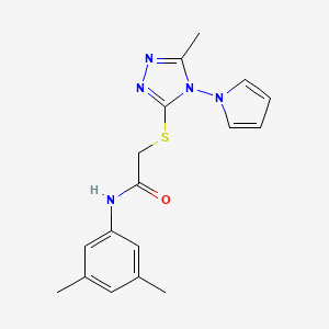 N-(3,5-dimethylphenyl)-2-{[5-methyl-4-(1H-pyrrol-1-yl)-4H-1,2,4-triazol-3-yl]sulfanyl}acetamide