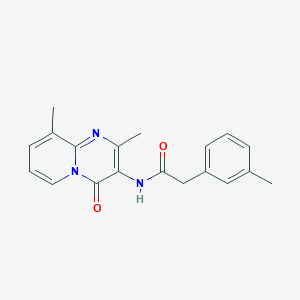 N-{2,9-Dimethyl-4-oxo-4H-pyrido[1,2-A]pyrimidin-3-YL}-2-(3-methylphenyl)acetamide