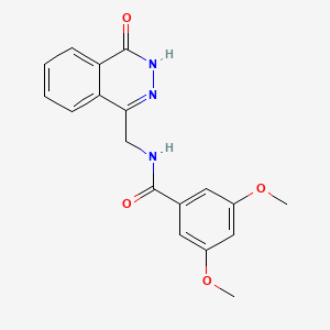 3,5-dimethoxy-N-[(4-oxo-3,4-dihydrophthalazin-1-yl)methyl]benzamide