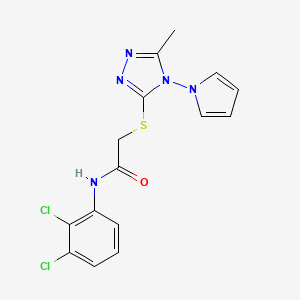 N-(2,3-dichlorophenyl)-2-{[5-methyl-4-(1H-pyrrol-1-yl)-4H-1,2,4-triazol-3-yl]sulfanyl}acetamide