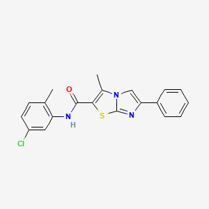 N-(5-chloro-2-methylphenyl)-3-methyl-6-phenylimidazo[2,1-b]thiazole-2-carboxamide