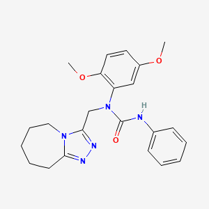 1-(2,5-dimethoxyphenyl)-3-phenyl-1-(6,7,8,9-tetrahydro-5H-[1,2,4]triazolo[4,3-a]azepin-3-ylmethyl)urea