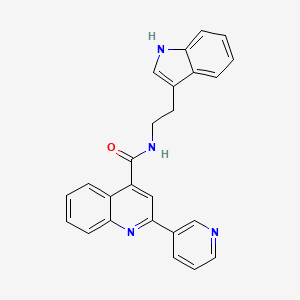 N-[2-(1H-indol-3-yl)ethyl]-2-pyridin-3-ylquinoline-4-carboxamide