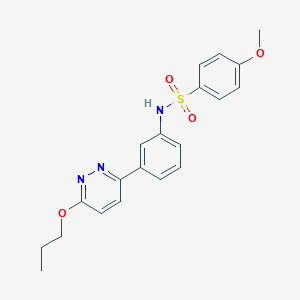 4-methoxy-N-(3-(6-propoxypyridazin-3-yl)phenyl)benzenesulfonamide