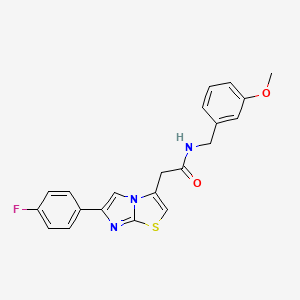 2-(6-(4-fluorophenyl)imidazo[2,1-b]thiazol-3-yl)-N-(3-methoxybenzyl)acetamide