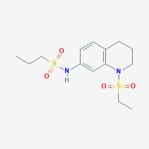 N-(1-(ethylsulfonyl)-1,2,3,4-tetrahydroquinolin-7-yl)propane-1-sulfonamide