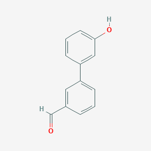 molecular formula C13H10O2 B112587 3'-Hydroxy-biphenyl-3-carbaldehyde CAS No. 400745-17-7