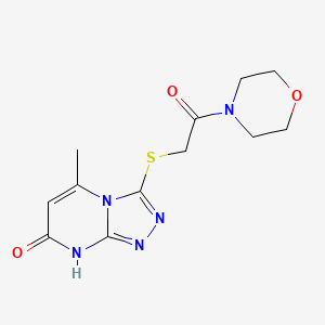 5-methyl-3-((2-morpholino-2-oxoethyl)thio)-[1,2,4]triazolo[4,3-a]pyrimidin-7(8H)-one