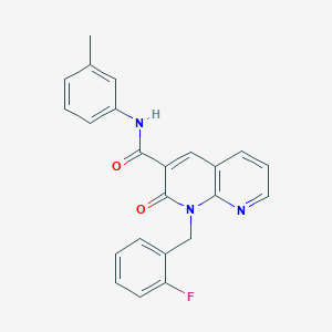 1-(2-fluorobenzyl)-2-oxo-N-(m-tolyl)-1,2-dihydro-1,8-naphthyridine-3-carboxamide