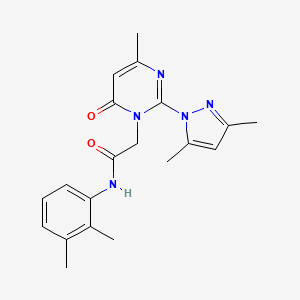 2-(2-(3,5-dimethyl-1H-pyrazol-1-yl)-4-methyl-6-oxopyrimidin-1(6H)-yl)-N-(2,3-dimethylphenyl)acetamide