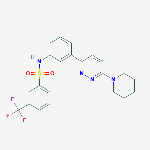 N-(3-(6-(piperidin-1-yl)pyridazin-3-yl)phenyl)-3-(trifluoromethyl)benzenesulfonamide