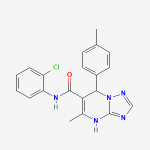 N-(2-chlorophenyl)-5-methyl-7-(4-methylphenyl)-4,7-dihydro[1,2,4]triazolo[1,5-a]pyrimidine-6-carboxamide