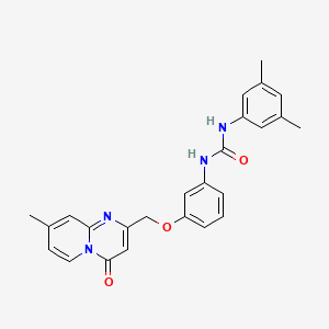 3-(3,5-Dimethylphenyl)-1-[3-({8-methyl-4-oxo-4H-pyrido[1,2-A]pyrimidin-2-YL}methoxy)phenyl]urea