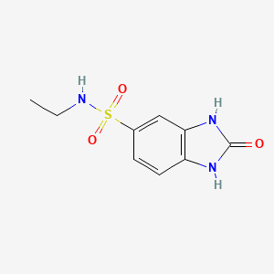 molecular formula C9H11N3O3S B11258824 N-ethyl-2-oxo-2,3-dihydro-1H-1,3-benzodiazole-5-sulfonamide 