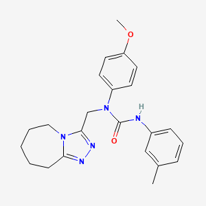 1-(4-methoxyphenyl)-3-(3-methylphenyl)-1-(6,7,8,9-tetrahydro-5H-[1,2,4]triazolo[4,3-a]azepin-3-ylmethyl)urea