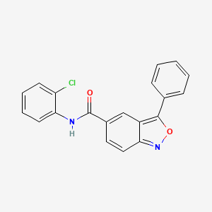 N-(2-chlorophenyl)-3-phenyl-2,1-benzoxazole-5-carboxamide