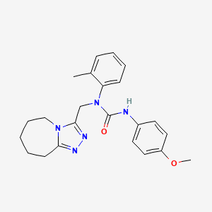 3-(4-methoxyphenyl)-1-(2-methylphenyl)-1-(6,7,8,9-tetrahydro-5H-[1,2,4]triazolo[4,3-a]azepin-3-ylmethyl)urea