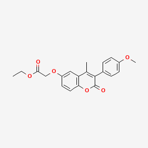 ethyl {[3-(4-methoxyphenyl)-4-methyl-2-oxo-2H-chromen-6-yl]oxy}acetate