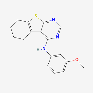 N-(3-methoxyphenyl)-5,6,7,8-tetrahydro[1]benzothieno[2,3-d]pyrimidin-4-amine