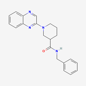 molecular formula C21H22N4O B11258979 N-benzyl-1-(quinoxalin-2-yl)piperidine-3-carboxamide 