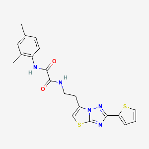 N1-(2,4-dimethylphenyl)-N2-(2-(2-(thiophen-2-yl)thiazolo[3,2-b][1,2,4]triazol-6-yl)ethyl)oxalamide