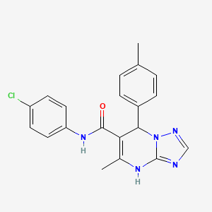 N-(4-chlorophenyl)-5-methyl-7-(4-methylphenyl)-4,7-dihydro[1,2,4]triazolo[1,5-a]pyrimidine-6-carboxamide