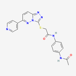 N-(4-Acetamidophenyl)-2-{[6-(pyridin-4-YL)-[1,2,4]triazolo[4,3-B]pyridazin-3-YL]sulfanyl}acetamide