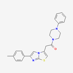 1-(4-Phenylpiperazin-1-yl)-2-(6-(p-tolyl)imidazo[2,1-b]thiazol-3-yl)ethanone