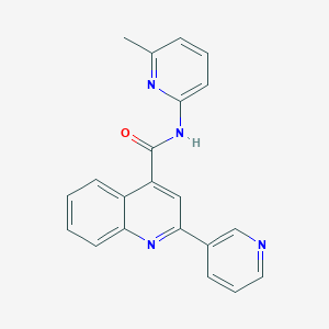 N-(6-methylpyridin-2-yl)-2-(pyridin-3-yl)quinoline-4-carboxamide