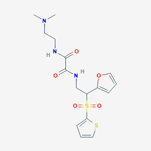 N1-(2-(dimethylamino)ethyl)-N2-(2-(furan-2-yl)-2-(thiophen-2-ylsulfonyl)ethyl)oxalamide