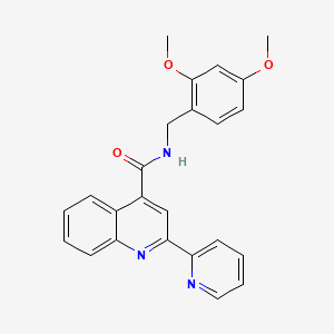 N-[(2,4-Dimethoxyphenyl)methyl]-2-(pyridin-2-YL)quinoline-4-carboxamide