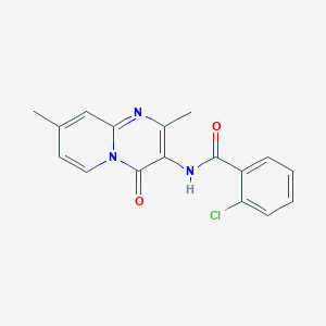 2-Chloro-N-{2,8-dimethyl-4-oxo-4H-pyrido[1,2-A]pyrimidin-3-YL}benzamide