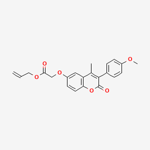 prop-2-en-1-yl {[3-(4-methoxyphenyl)-4-methyl-2-oxo-2H-chromen-6-yl]oxy}acetate