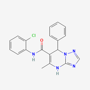 N-(2-chlorophenyl)-5-methyl-7-phenyl-4,7-dihydro[1,2,4]triazolo[1,5-a]pyrimidine-6-carboxamide