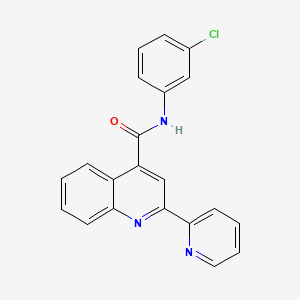 N-(3-chlorophenyl)-2-(pyridin-2-yl)quinoline-4-carboxamide