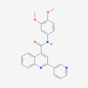 N-(3,4-dimethoxyphenyl)-2-(pyridin-3-yl)quinoline-4-carboxamide