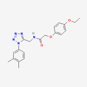 N-((1-(3,4-dimethylphenyl)-1H-tetrazol-5-yl)methyl)-2-(4-ethoxyphenoxy)acetamide