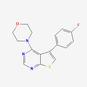 4-[5-(4-Fluorophenyl)thieno[2,3-d]pyrimidin-4-yl]morpholine