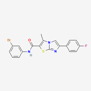 N-(3-bromophenyl)-6-(4-fluorophenyl)-3-methylimidazo[2,1-b][1,3]thiazole-2-carboxamide