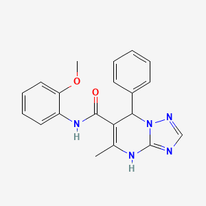 N-(2-methoxyphenyl)-5-methyl-7-phenyl-4,7-dihydro[1,2,4]triazolo[1,5-a]pyrimidine-6-carboxamide