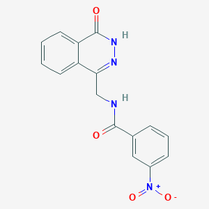 3-nitro-N-[(4-oxo-3,4-dihydrophthalazin-1-yl)methyl]benzamide