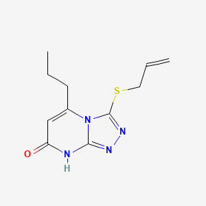 3-(allylthio)-5-propyl-[1,2,4]triazolo[4,3-a]pyrimidin-7(8H)-one